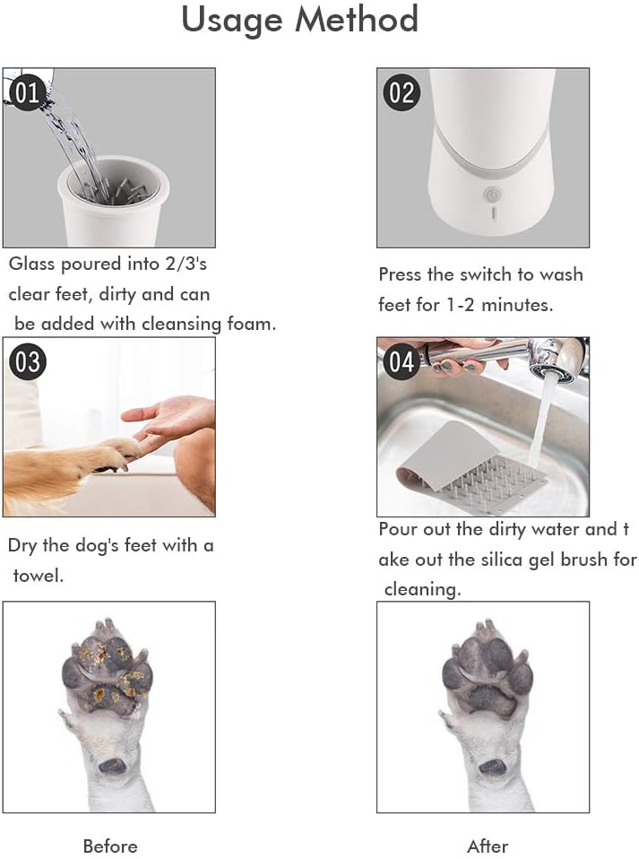 Pet electric foot washer