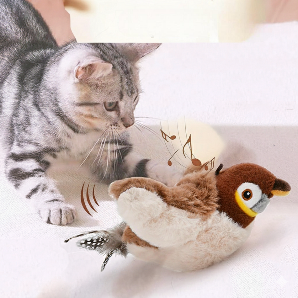 Sound Vibration-sensing Funny Smart Cat Toy