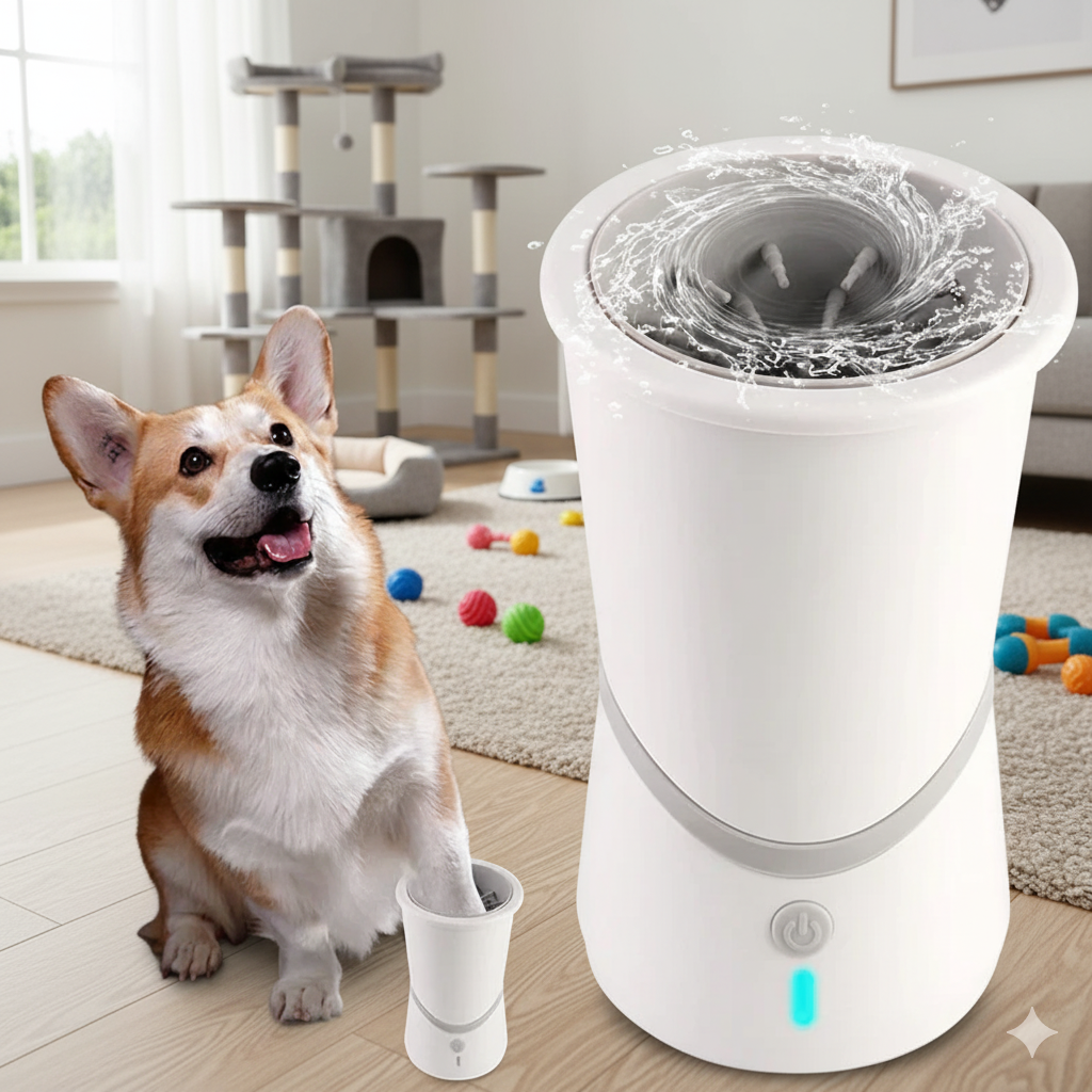 Pet electric foot washer